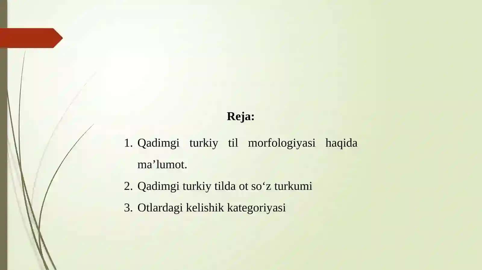 Morfologiya. Ot so‘z turkumi 2