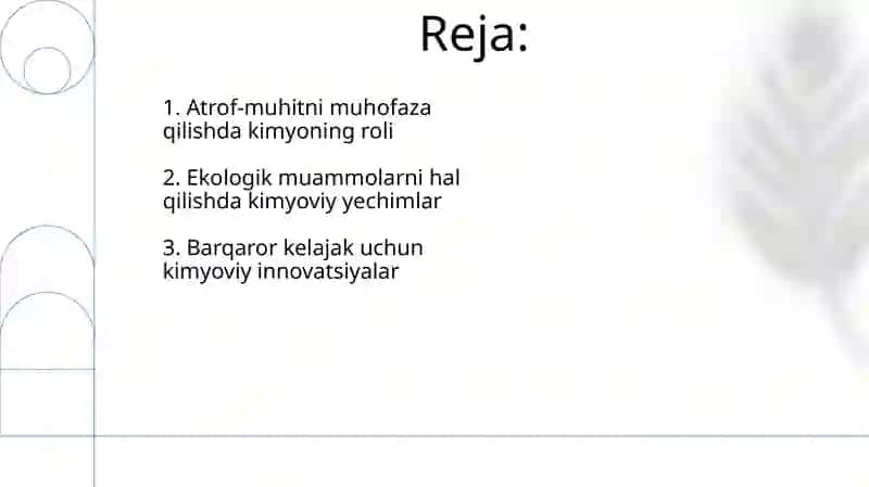 Kimyo fanining atrof-muhitni himoyaqilishdagi ahamiyati 2