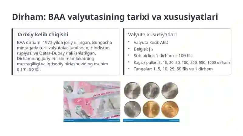 Birlashgan Arab Amirliklari pul tizimi 2