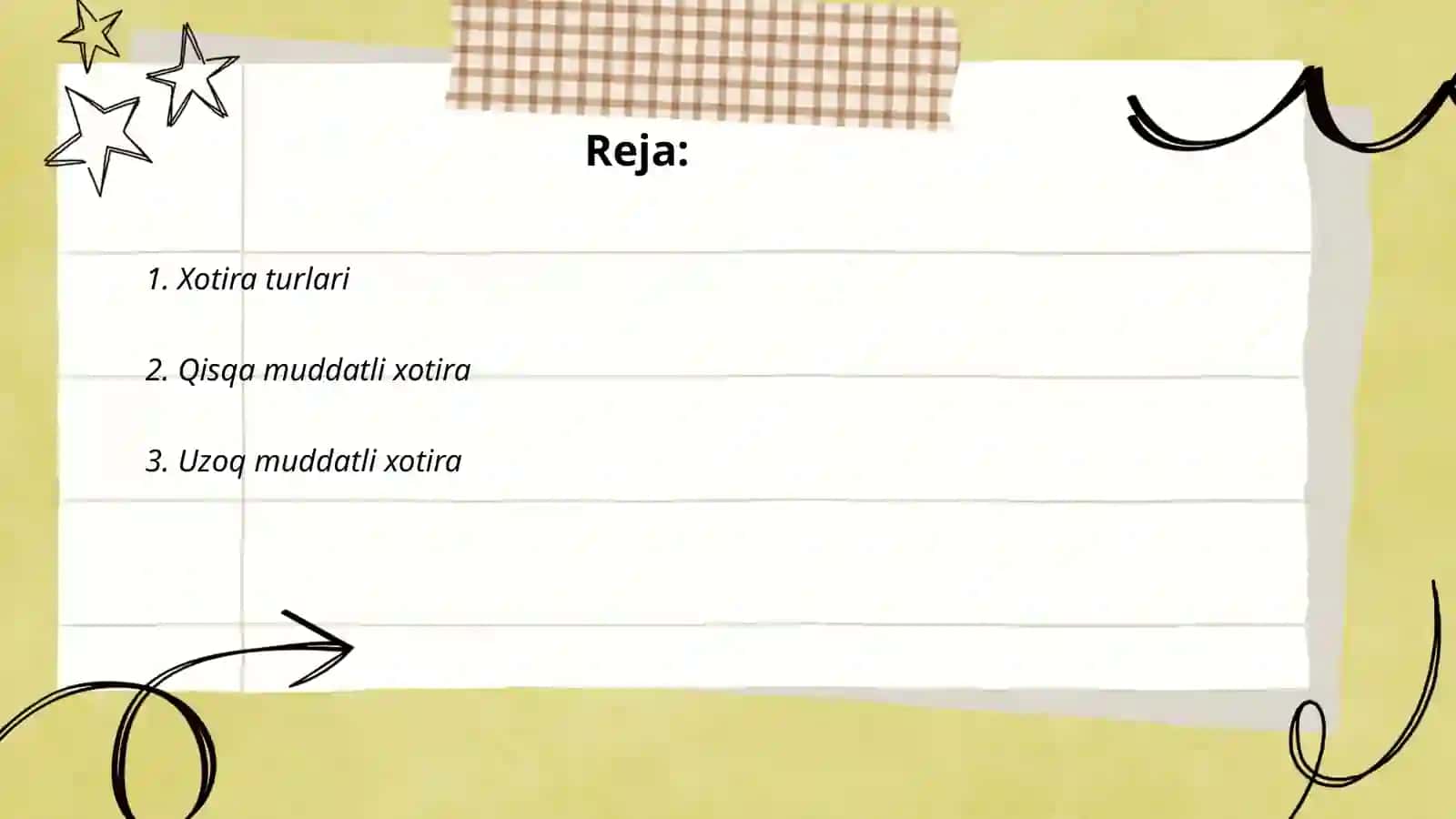 Xotira turlari va uning jarayonlari 2