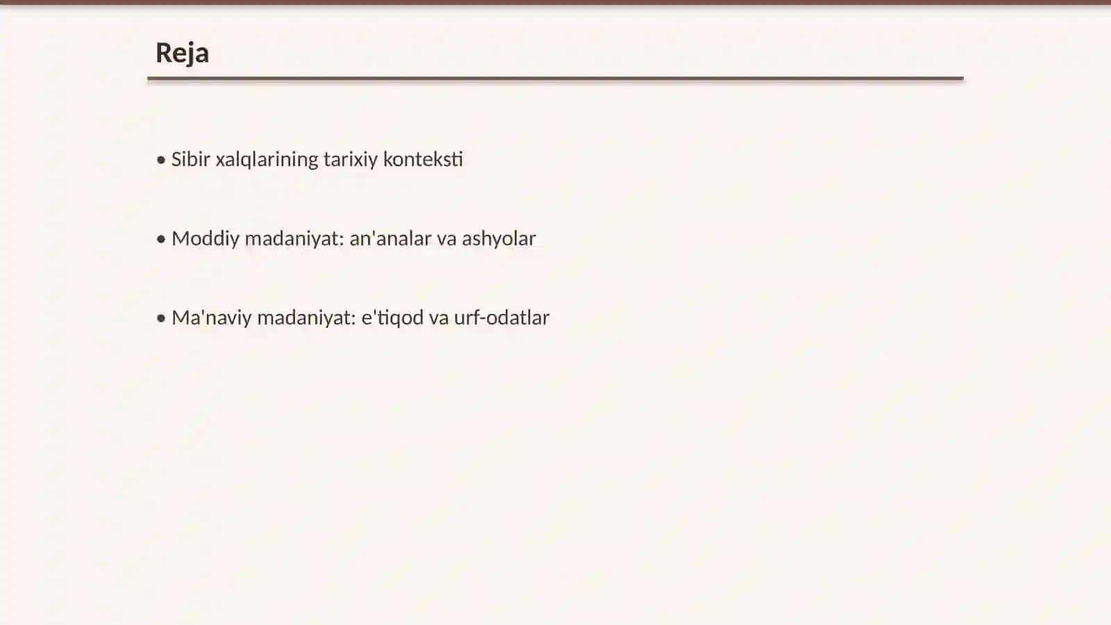 Sibir xalqlarining moddiy va ma'naviy madaniyati 2