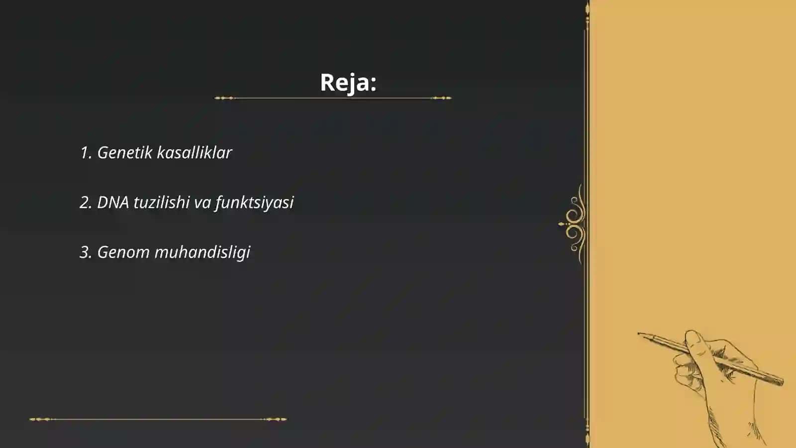 Yodroga bog'liq bo'lmagan irsiyat 2