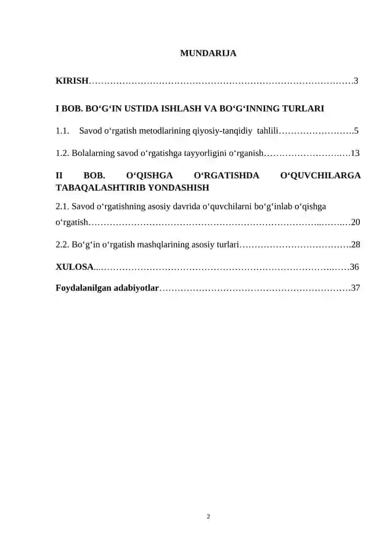SAVOD O’RGATISH DAVRIDA BO‘G‘IN USTIDA ISHLASH 2