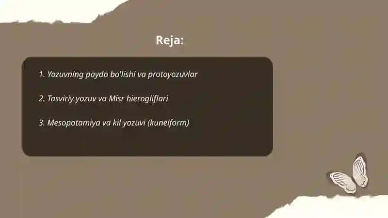 Yozuvning tarixiy taraqqiyoti 2