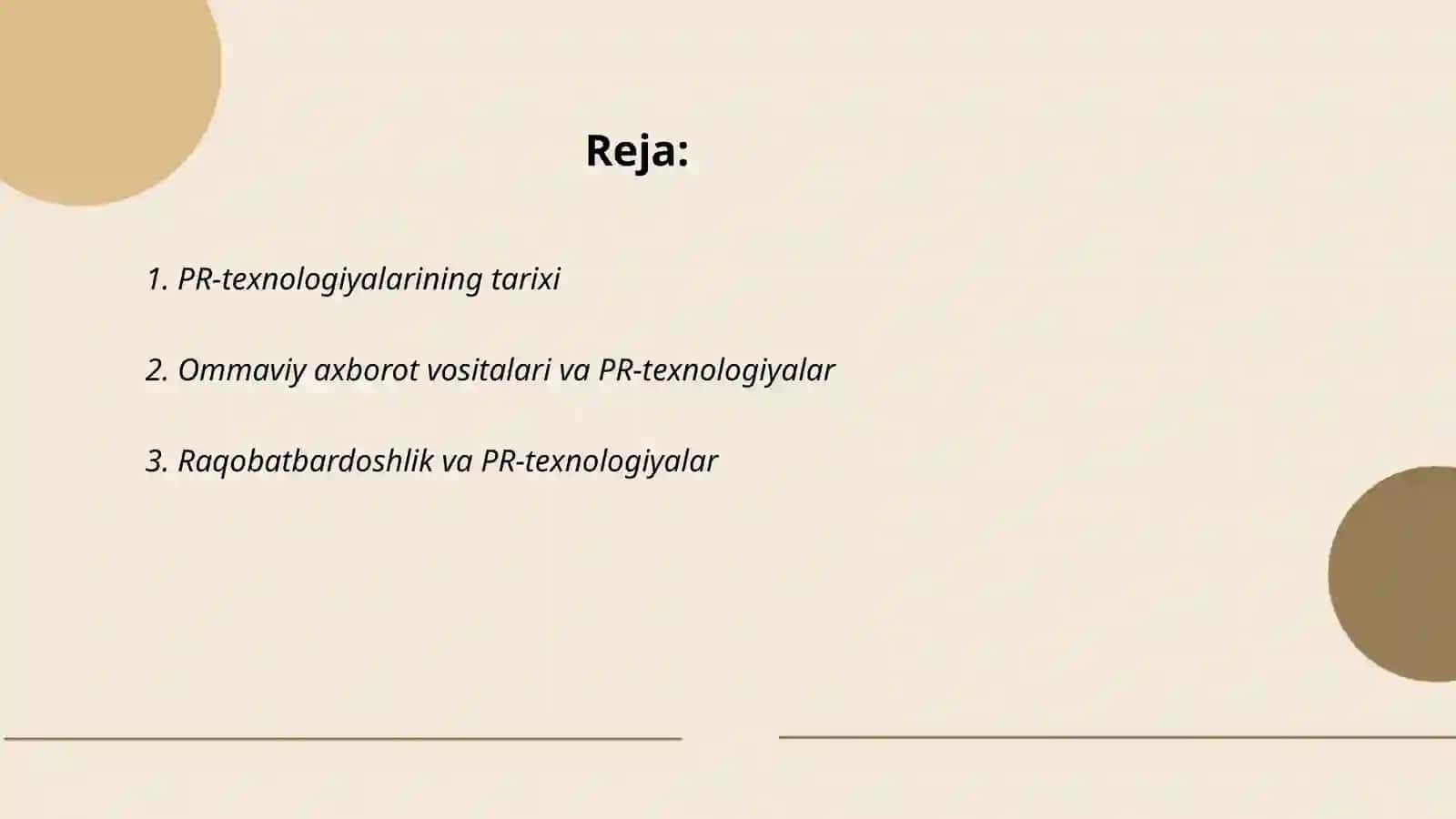 PR texnologiyalari 2