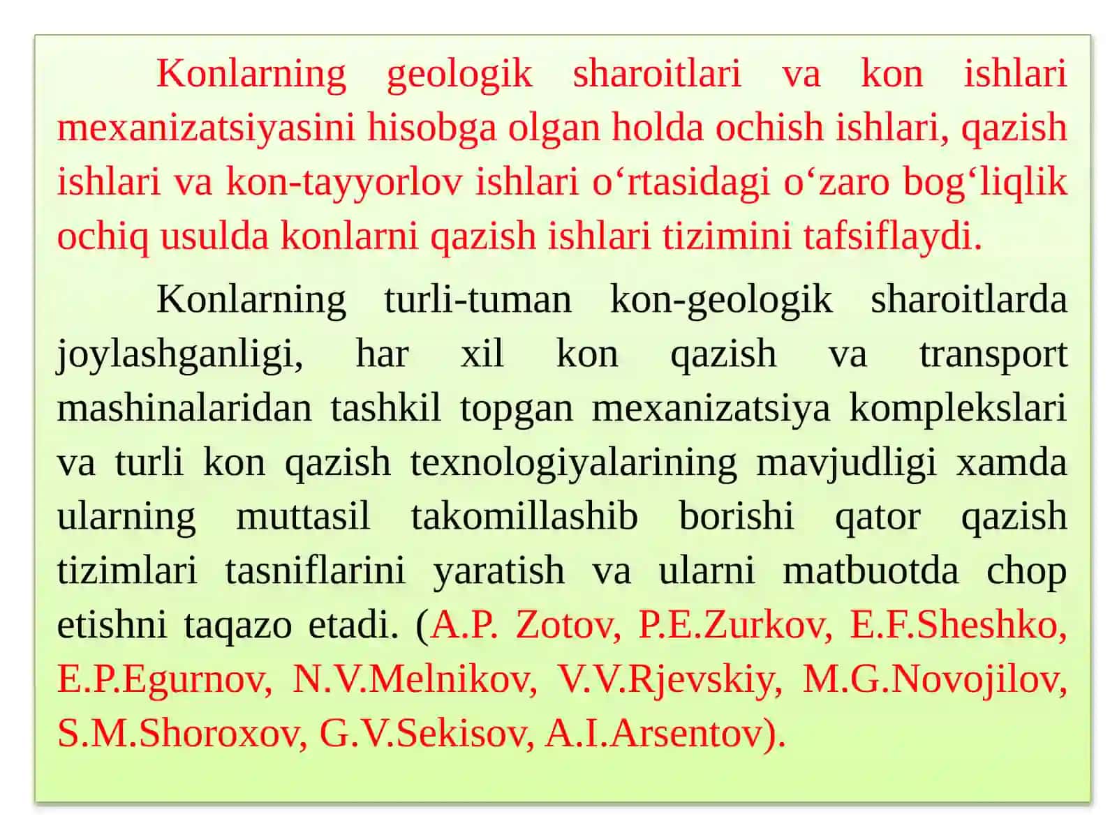Konlarning Turli-Tuman Kon-Geologik Sharoitlari 2