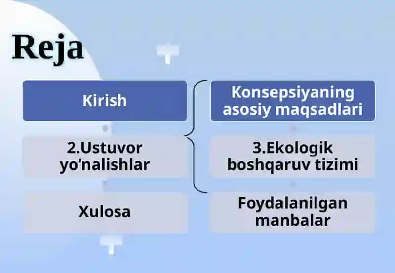O‘zbekiston Respublikasining Atrof Muhitni Muhofaza Qilish Konsepsiyasi 2
