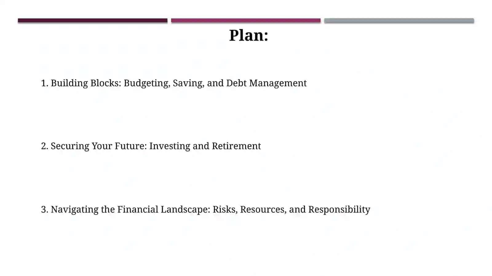 The importance of financial literacy 2