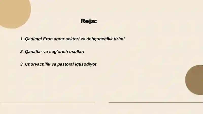 Qadimgi Eron iqtisodi 2