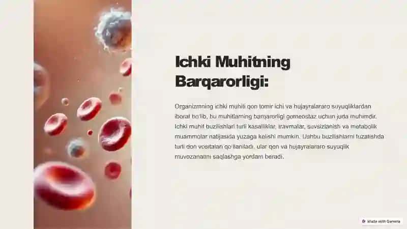 Ichki Muhitning Barqarorligi 2