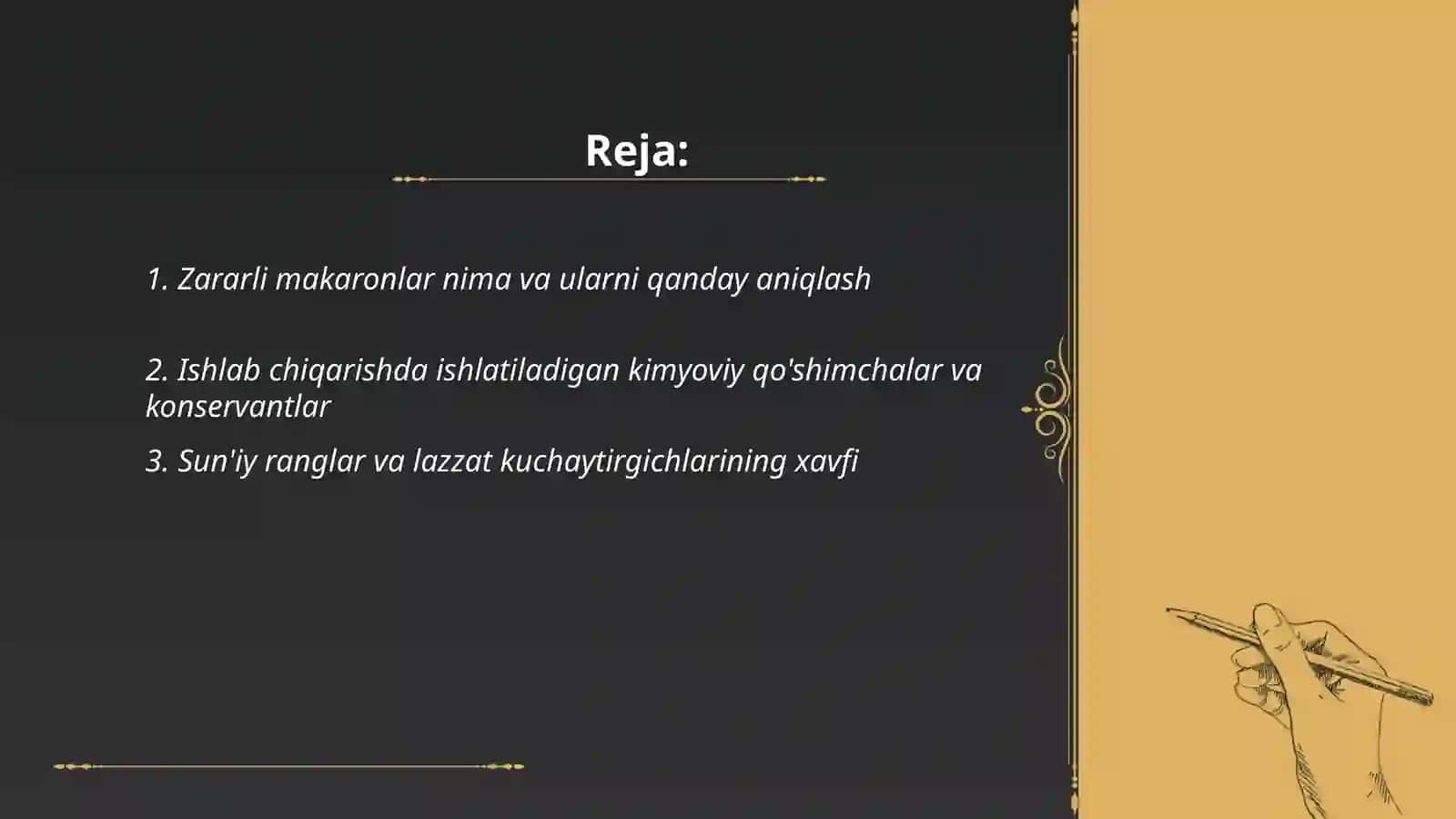 Zararli makaronlar haqida 2