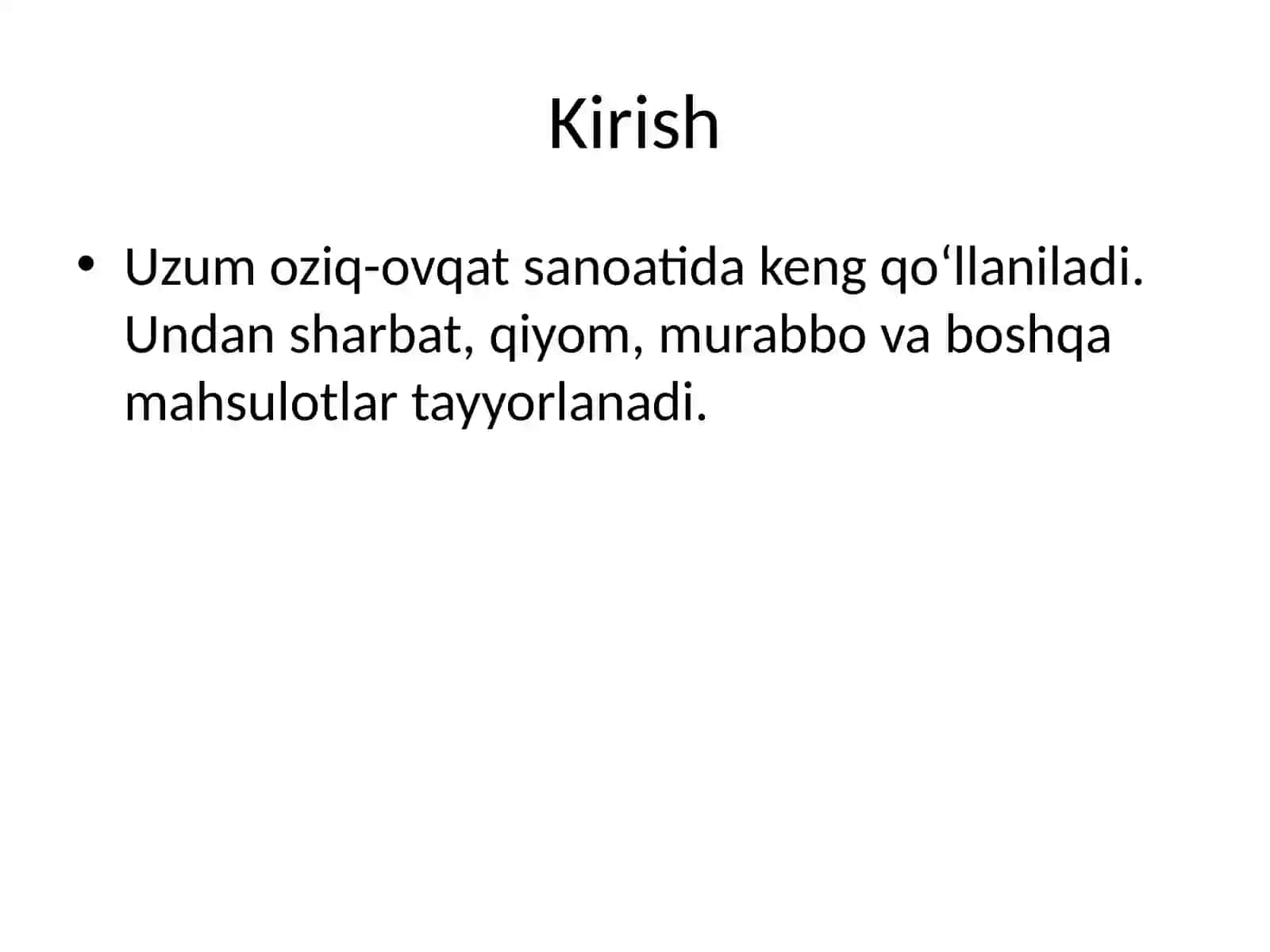 Uzumchilik texnalogiyasi 2