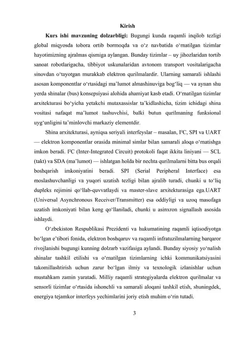 O‘RNATILGAN TIZIMLARDA SHINALARNI TASHKIL ETILISHI 2