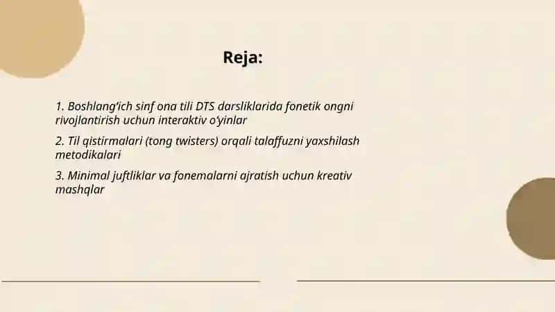 Boshlangʻich sinf ona tili DTS 2