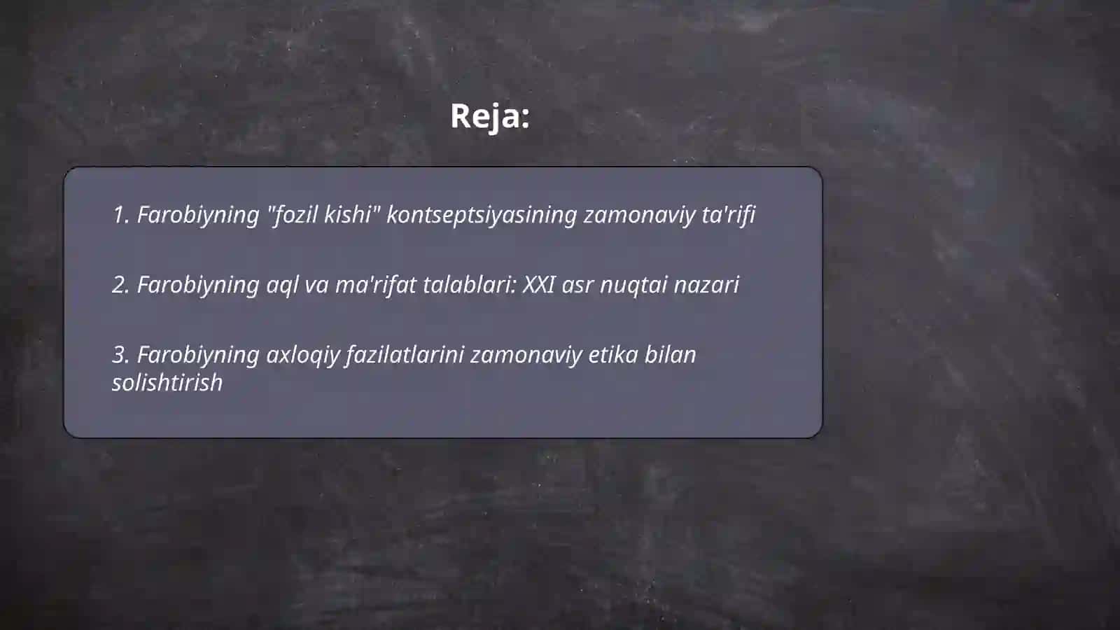 Abu Nasr Farobiyning fozil kishi xususiyatlari 2
