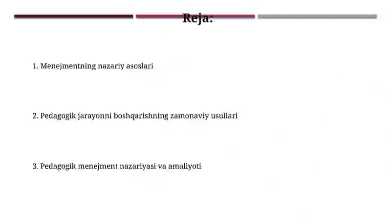 Pedagogik Menejment Nazariyasi va Amaliyoti 2