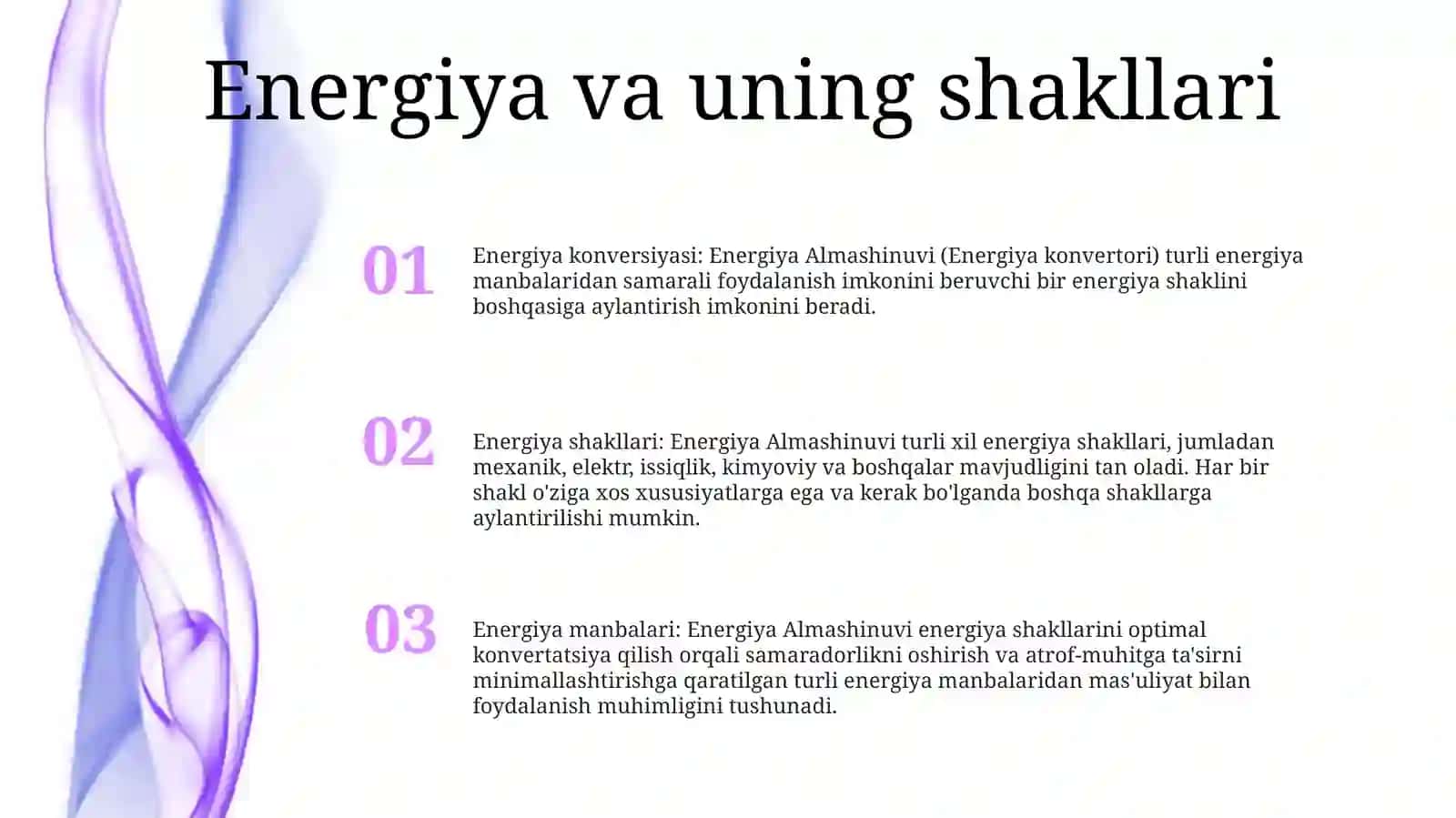 Energiya Almashinuvi 2