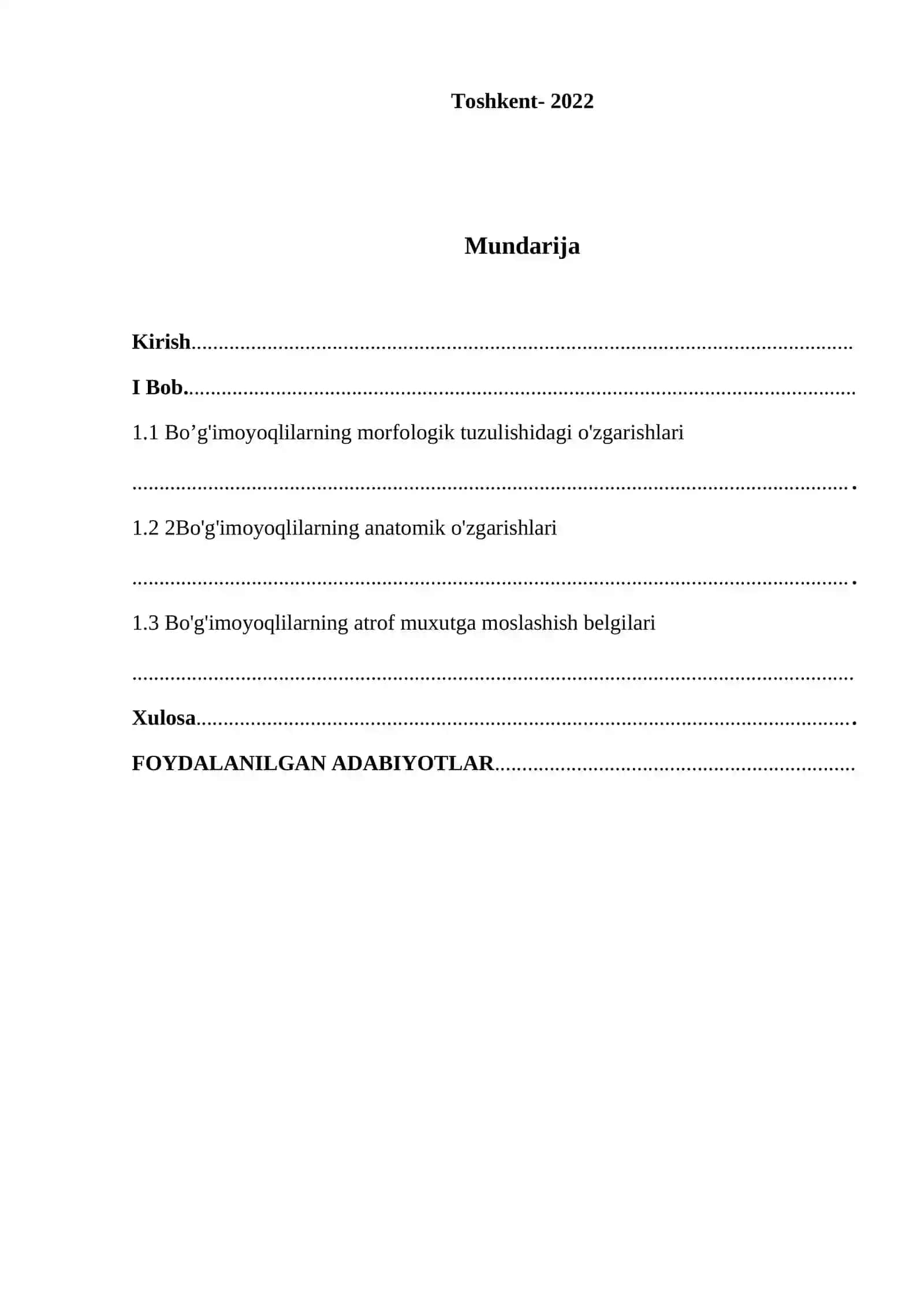 Bo'g'imoyoqlilarning Keng Tarqalish Sabablari 2
