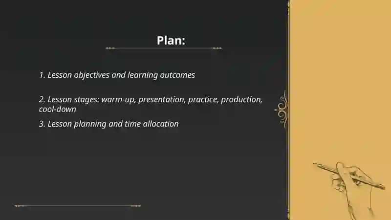 The structures of english lessons 2