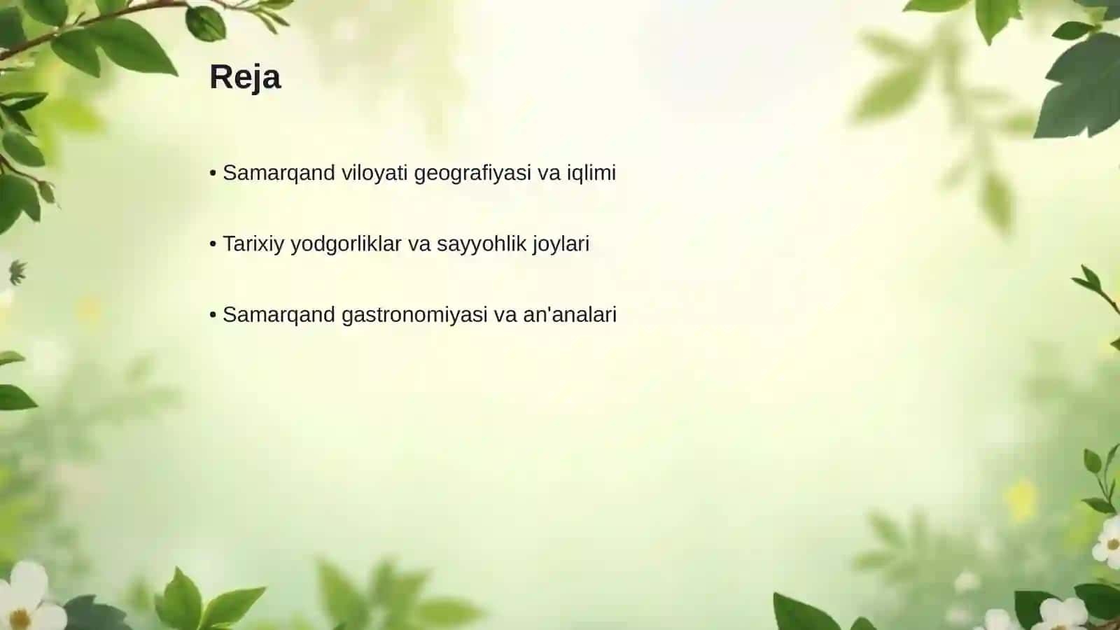 Samarqand viloyati buyicha tur paket 2