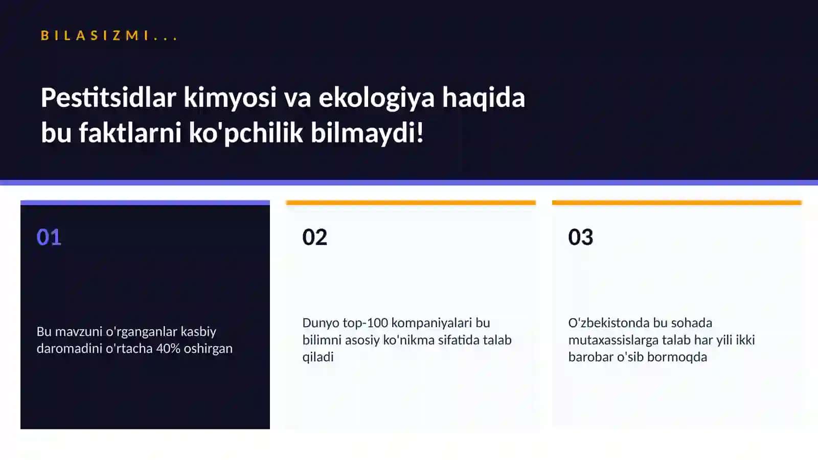 Pestitsidlar kimyosi va ekologiya 2