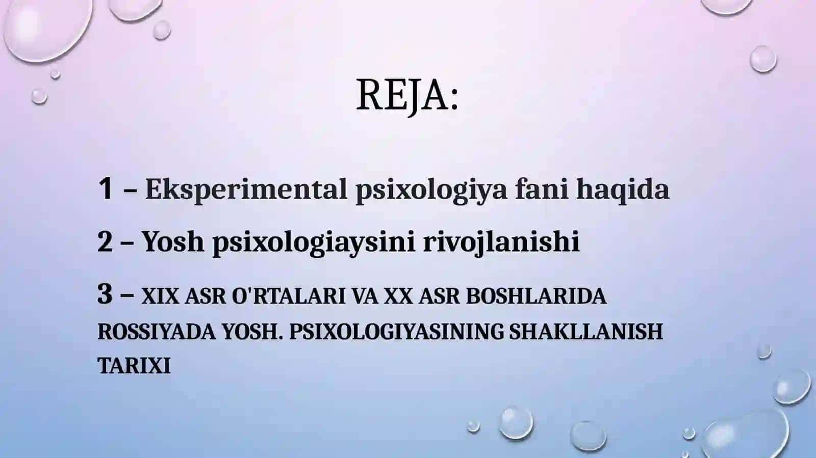 Eksperimental psixologiya: fan sifati va rivojlanish 2