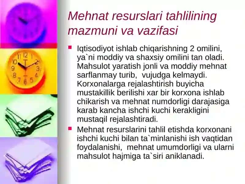 Mehnat resurslari mobilligini o'rganish 2