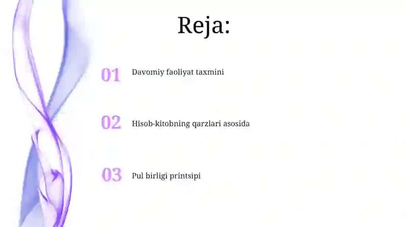 Buxgalteriya hisobini tashkil etish tamoyillari 2
