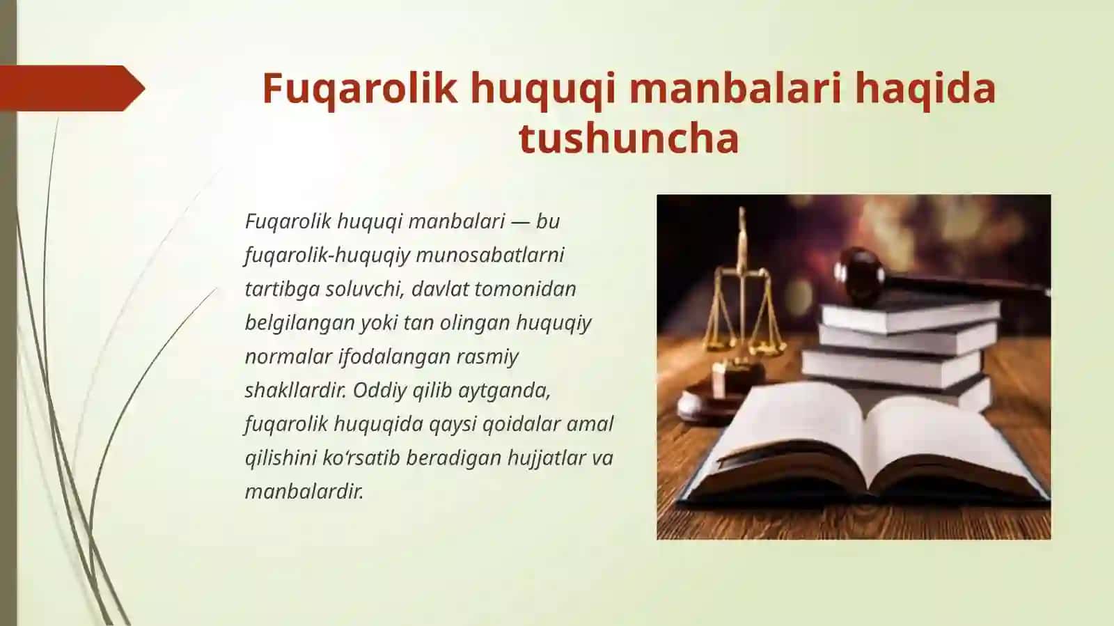 Fuqarolik huquqi manbalari 2