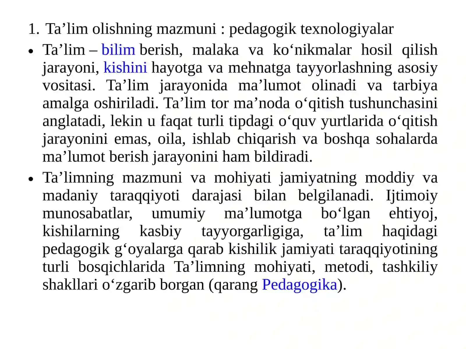 Taʼlim olish jarayonini samarali tashkil etish 2