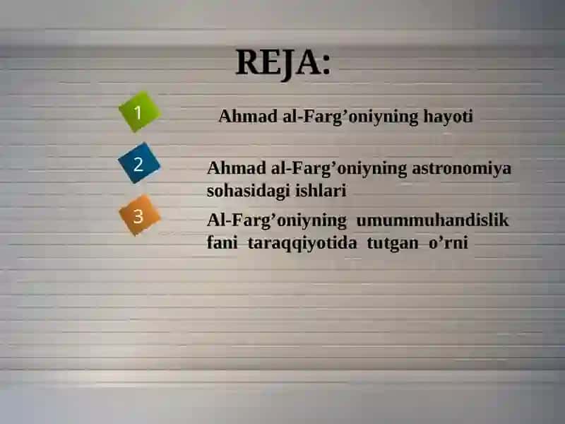 Ahmad al- Farg’oniyning hayoti va faoliyati 2