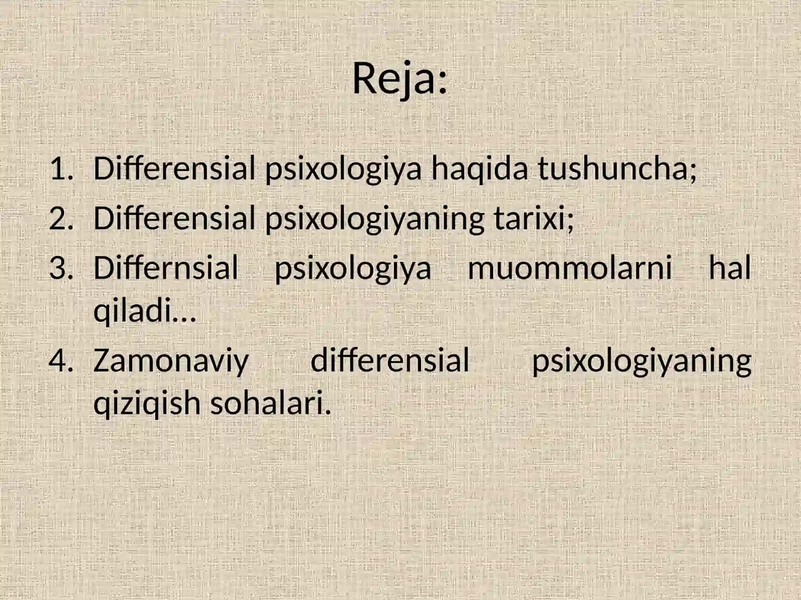 Differensial psixologiya 2