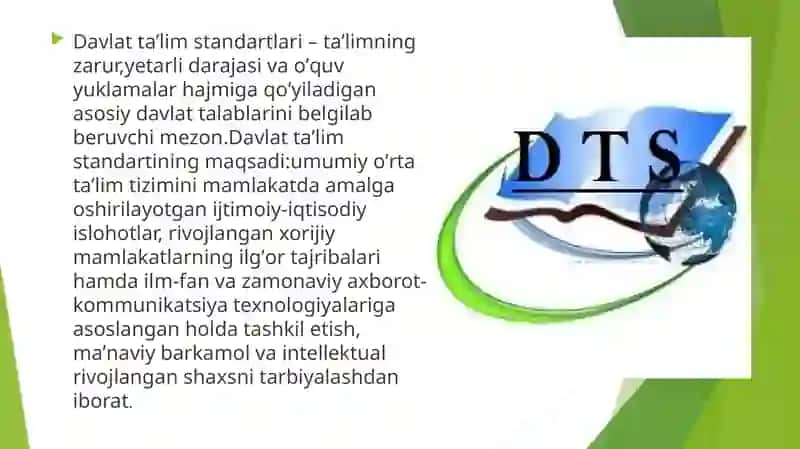 Davlat ta’lim standartlari 2