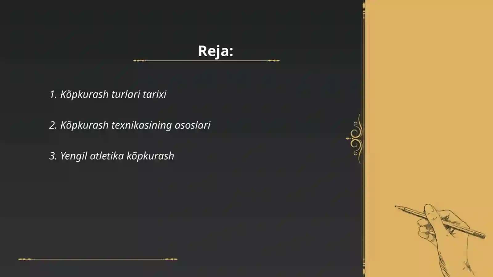 Kõpkurash turlari texnikasi 2