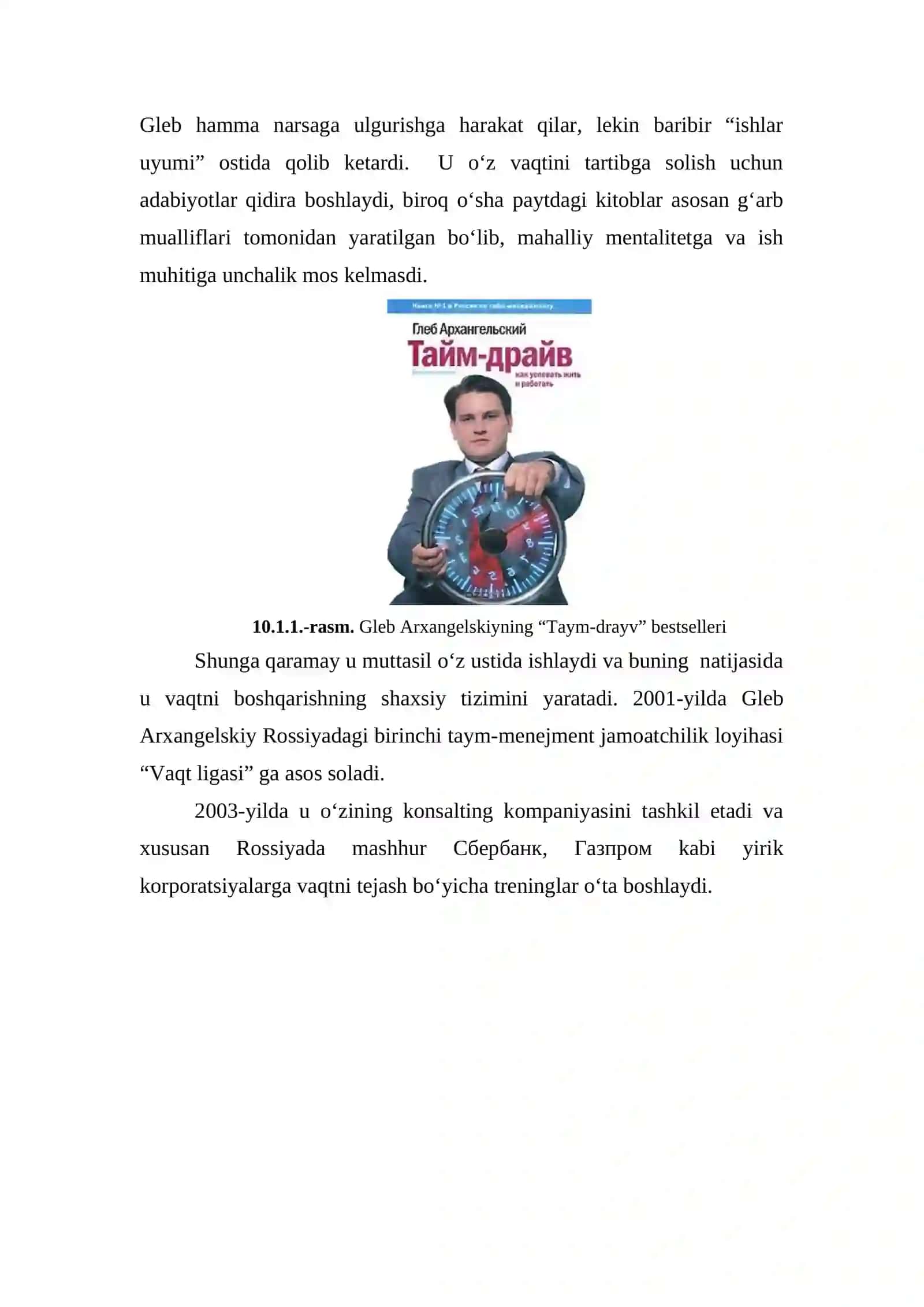 Vaqt Resurslari Mustaqil ish 2