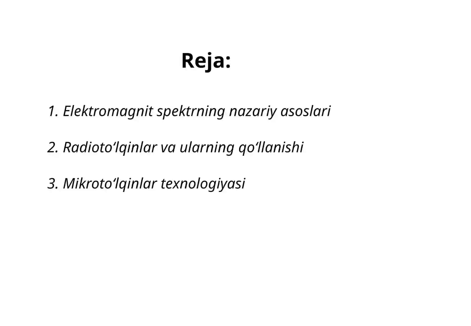 Elektromagnit toʻlqinlar shkalasi 2