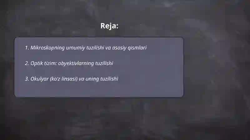 Mikroskopning tuzilishi 2