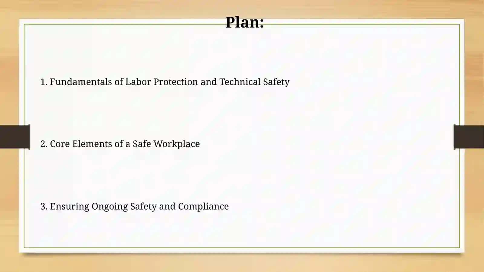 Concepts of Labor Protection and Technical Safety 2