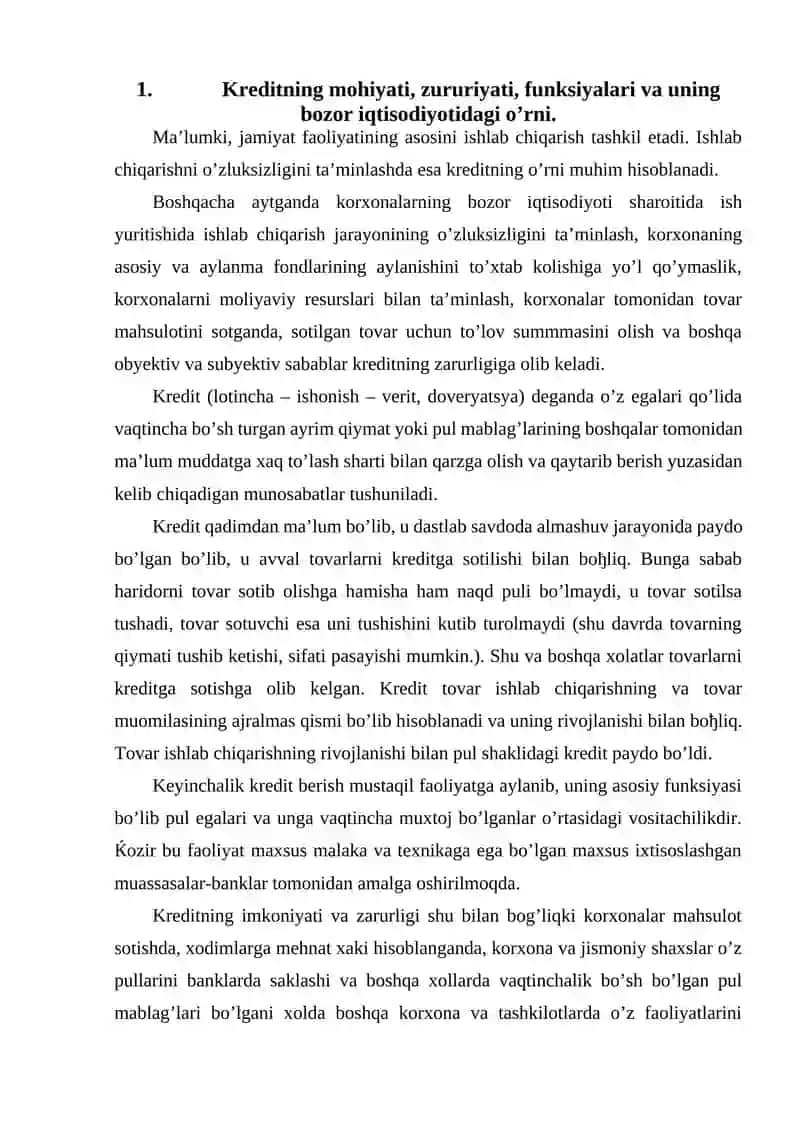 Kredit turlari 2