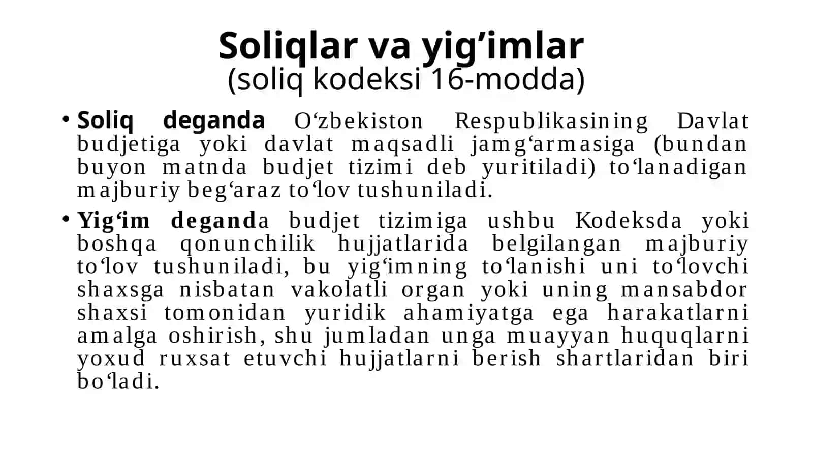 SOLIQLAR VА YIGʼIMLАR 2