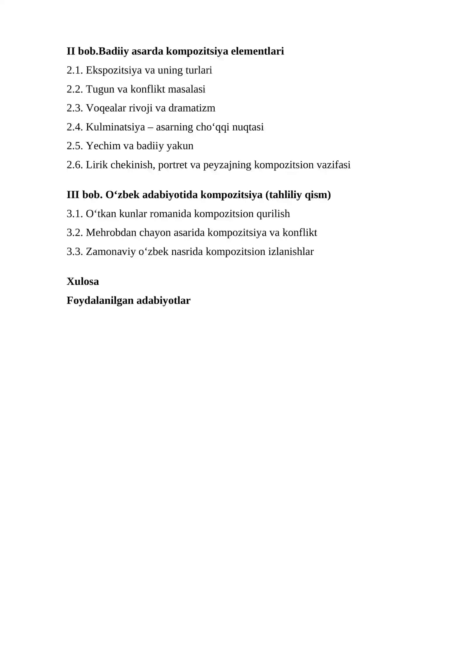 Badiiy asar kompozitsiyasi 2