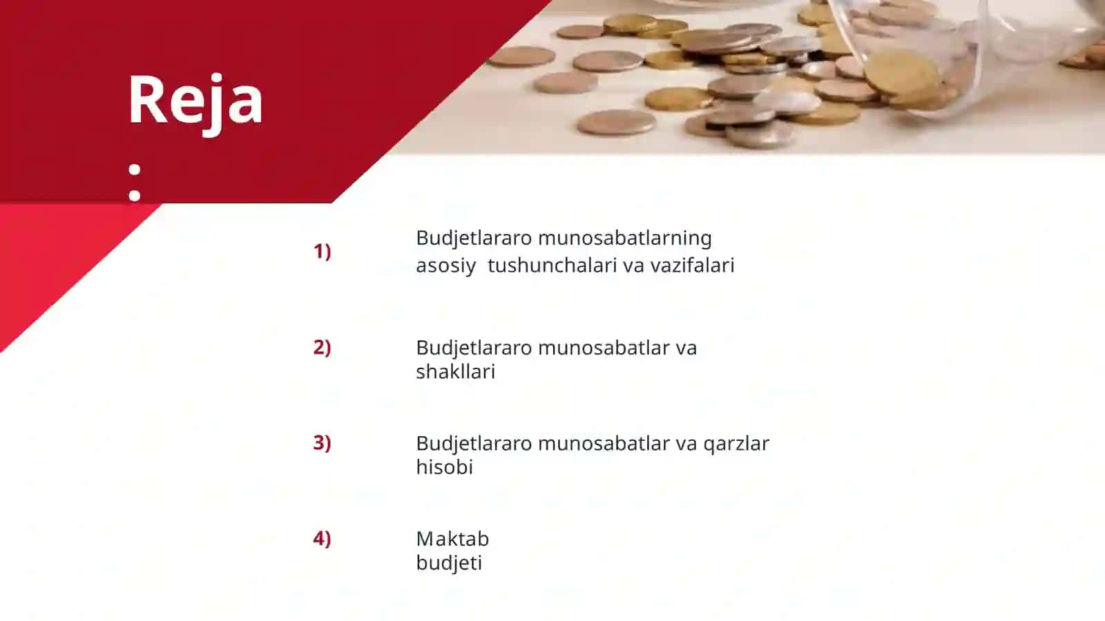 Byudjetlararo munosabatlar hamda qarzlar hisobi 2