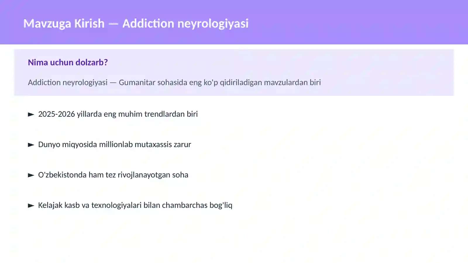 Addiction neyrologiyasi 2