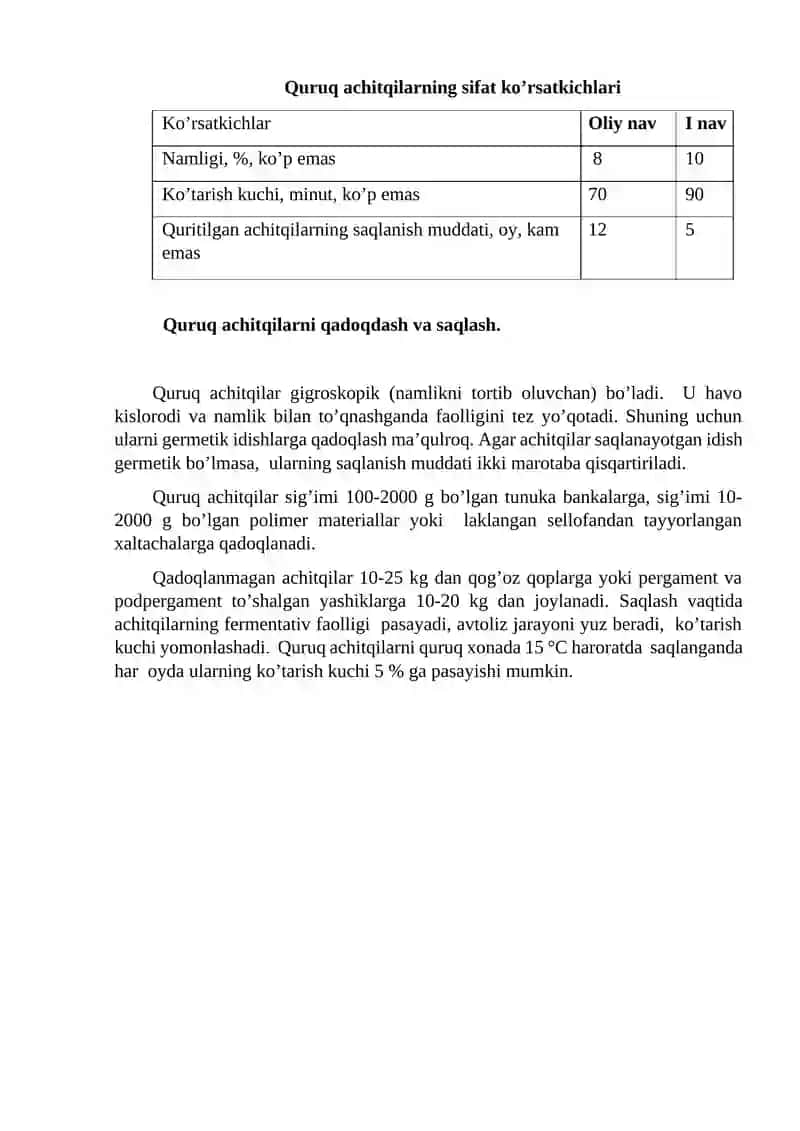 Achitqilarni Sifat Ko’rsatkichlarini Aniqlash 2