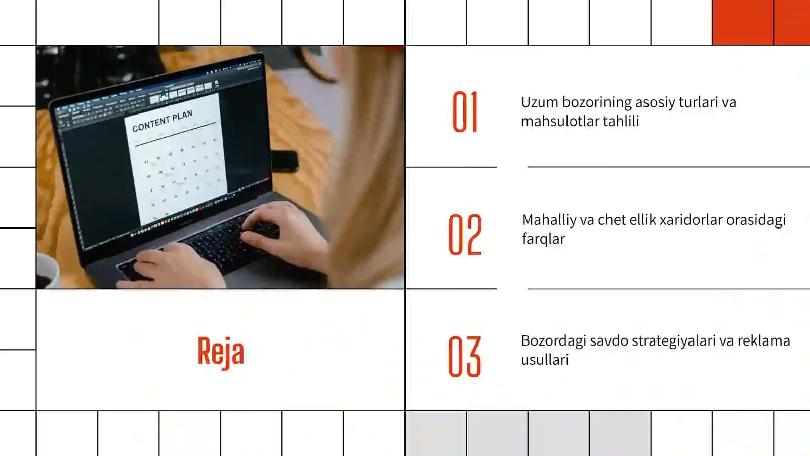 Uzum Bozorining Turlari 2