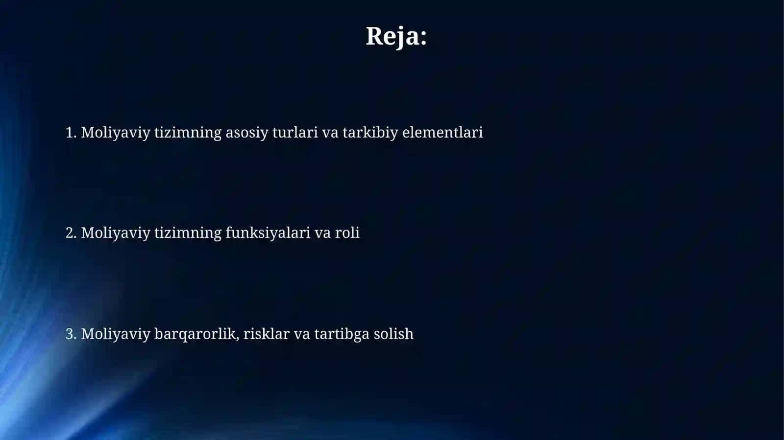 Pul tizimi mazmuni turlari va elementlari 2