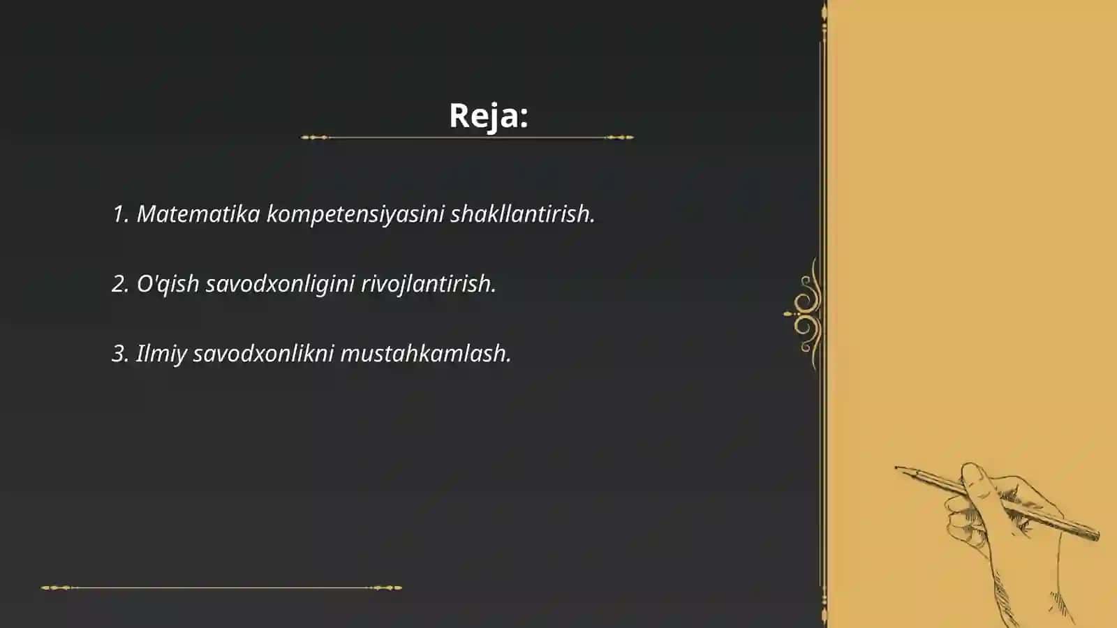 PISA xalqaro baholash dasturi talablari 2