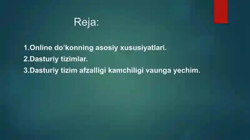 Online do’konlar orqali harid qilish tizimlari 2