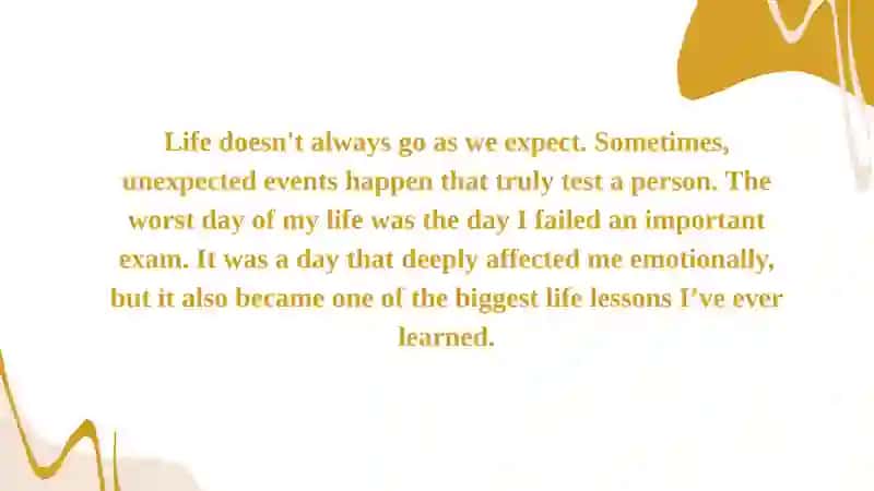 The worst day in my life 2