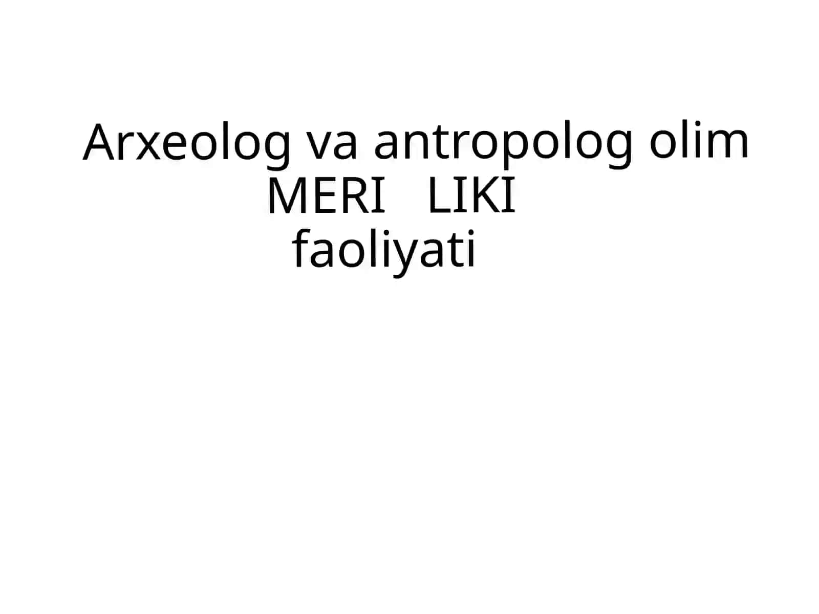 Inson evolutsiyasi va old tarix 2